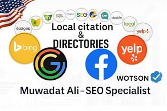 do 100 USA local citation and directory submission for local SEO