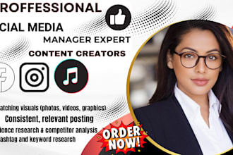 be social media marketing manager instagram ads facebook  tiktok content creator