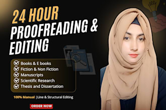 proofread and edit your book, ebook, manuscript, fiction or non fiction writing