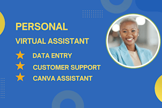 be your personal executive virtual administrative shopify assistant data entry