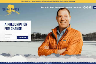 design modern political campaign website for elections