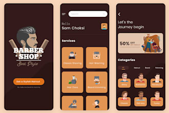 build barber app, spa app, salon app, salon booking app, beauty salon app