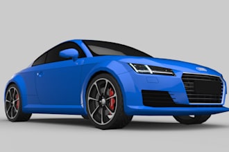 do 3d car modeling, truck model, automotive 3d rendering, 3d cad and toy design