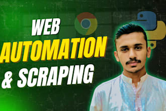 do web scraping and automation with python selenium bot