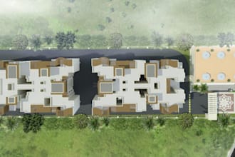 remodel 3d sketchup isometric view,floor plan layout,master plan,site map render