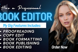 offer proofreading and editing services for thriller,mystery,fantasy book editor