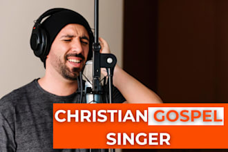 be powerful male lead singer sing demo gospel rnb pop metal recreate song jingle