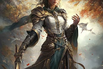 do an awesome dnd character, party or any fantasy character
