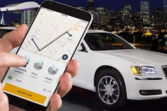 develop on demand limousine booking app auto taxi booking app chauffeur website