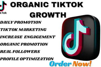 promote and grow tiktok account organically social media manager