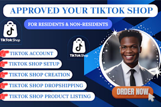 create and manage USA tiktok shop setup for USA residents and non residents