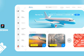 build airline website, flight booking website, travel website, airbnb website