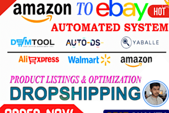 do ebay dropshipping product research and listing