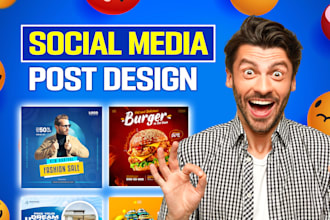 create social media post, facebook, instagram post design or social media banner
