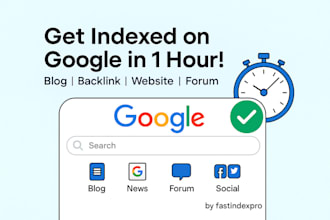 instantly index your posts on google within 1 hour