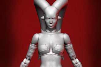 sculpt 3d character,game character,3d toy action figure,starwar,digital2d,2dto3d