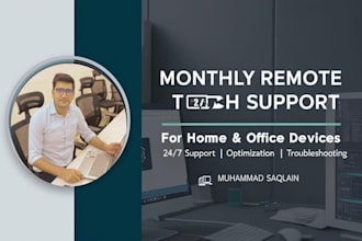 be your monthly remote tech support for home and office systems