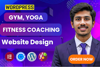 design a professional fitness, personal trainer, gym, yoga, coaching website