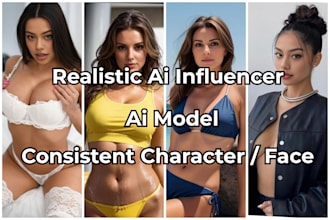make realistic ai influencer model consistent face for instagram fanvue onlyfans