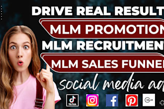mlm promotion MLM sales funnel MLM affiliate recruit MLM leads network marketing