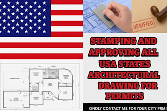 do civil structural USA pe stamp for city permi oregon north carolina ohio stamp