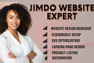 design or redesign a full resposive jimdo website