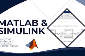 do matlab and simulink tasks in electrical, mechanical and industial field
