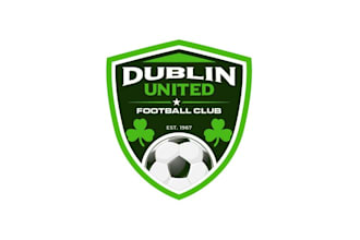 design a modern premium soccer club logo for your team