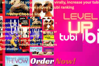 promote your tubi movie virally, increase your tubi movie viewers, tubi ranking