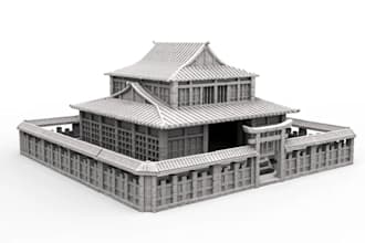 do 3d terrain samurai minis dnd stylistic,3d model sci fi wargames stl printing