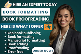 book formatting and layout design paperback typesetting edit for amazon KDP