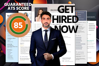 create your resume, CV with 85 plus ats score to get hired quickly