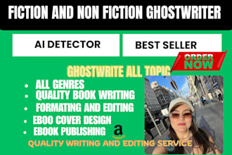 be your professional amazon kindle ebook writing  fiction and non fiction story