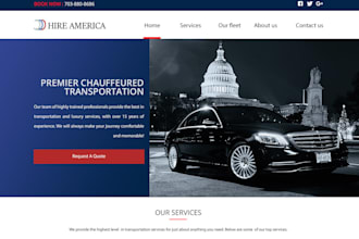 taxi booking chauffeur website limo website distance price calculator