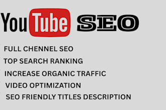 be your youtube SEO expert to rank your videos organically