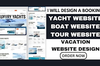 design a yacht website boat website yacht rental booking website rental website