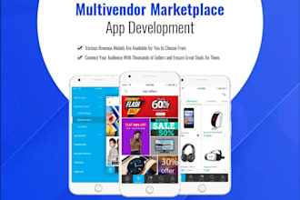 build ecommerce app, online multi vendor marketplace app, flutter mvp saas app