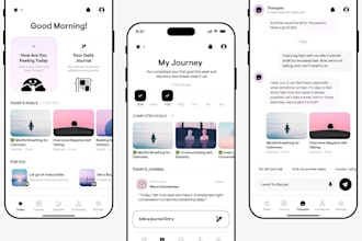 build ai mental therapy app, self improvement app, ai mental health app