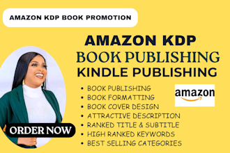 do amazon KDP book formatting, amazon KDP book promotion and kindle publishing
