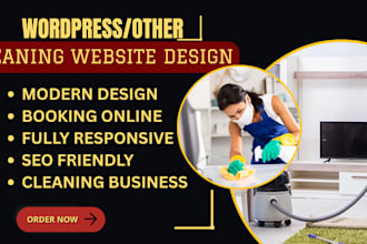 build house cleaning website office cleaning service website, janitorial website