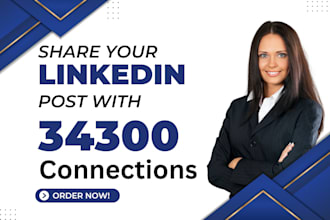 share your linkedin post to my 34k connections, shoutout with real followers