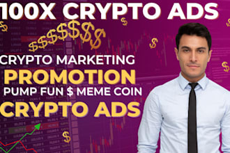 crypto telegram x marketing run crypto ads pump fun memecoin to bring sales