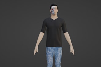 design stunning and stylized 3d game character ,prop maps and 3d rigging