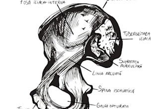 design an anatomy drawing