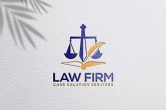 design luxury lawyer attorney at law firm legal consultancy logo or any graphics