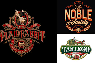 craft a custom retro or vintage logo design