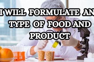 create custom food formulation and product development for your brand
