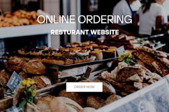 design or redesign wordpress, godaddy or wix restaurant website, online ordering