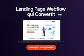 design a high converting webflow landing page in 48h