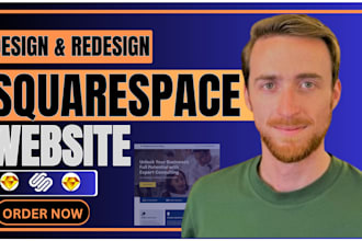 design or redesign a professional squarespace website for your brand or business